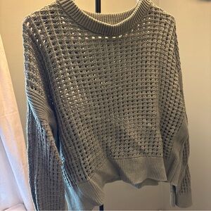 Old Navy Women's Sage Green Knit Sweater